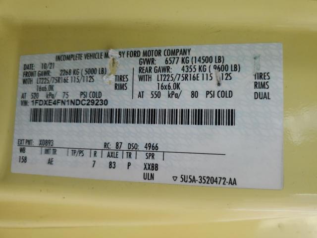 Ford Econoline E450 Super Duty Cutaway Van Image 10