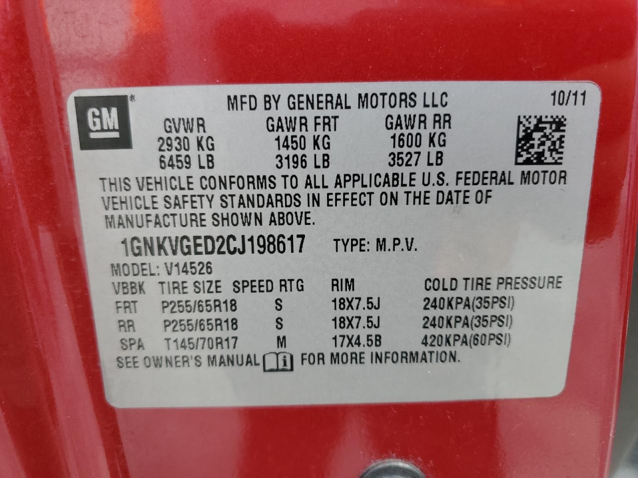 Chevrolet Traverse Lt Image 13