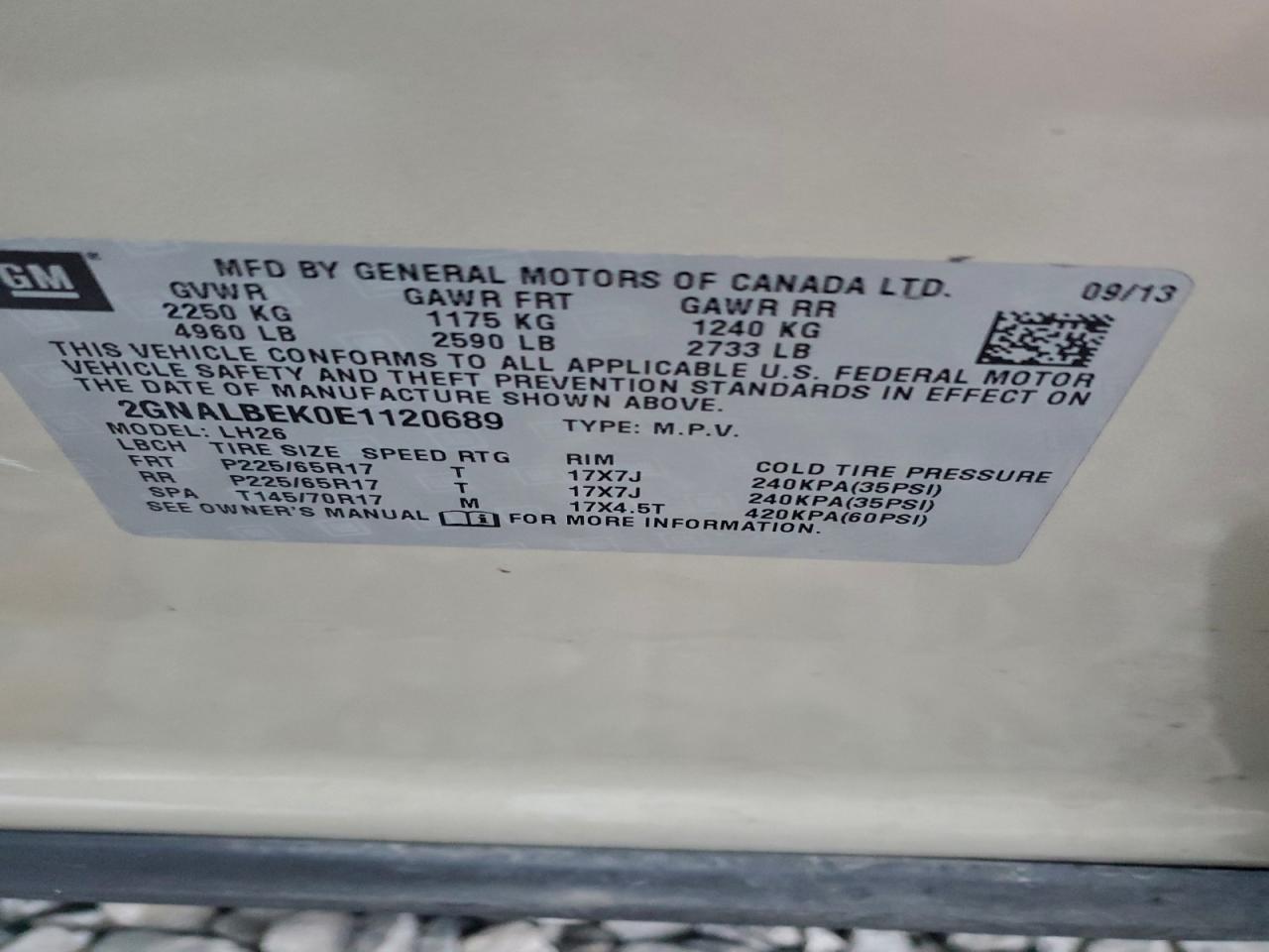 Chevrolet Equinox Lt Image 8