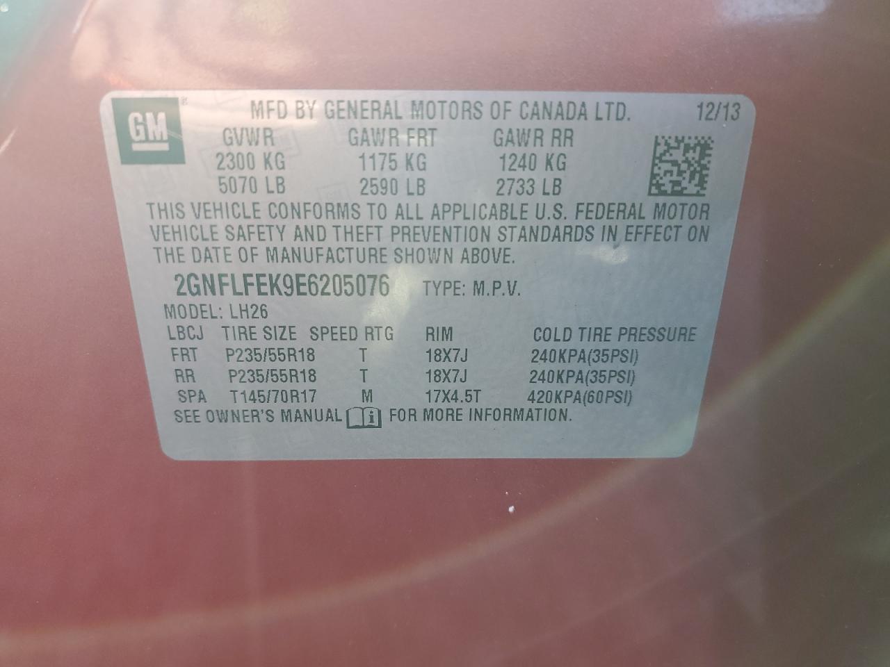 Chevrolet Equinox Lt Image 13