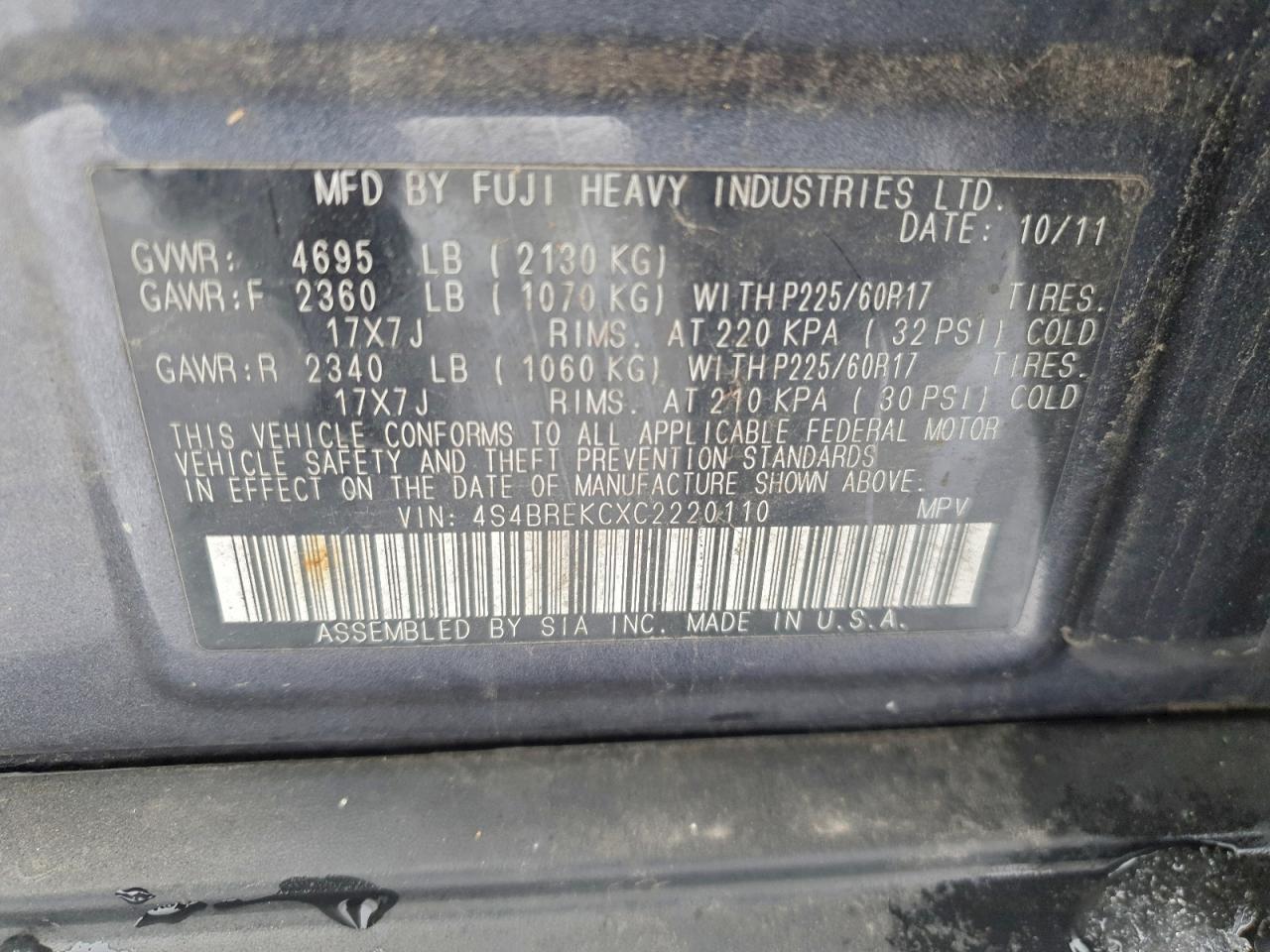 Subaru Outback 3.6r Limited Image 6