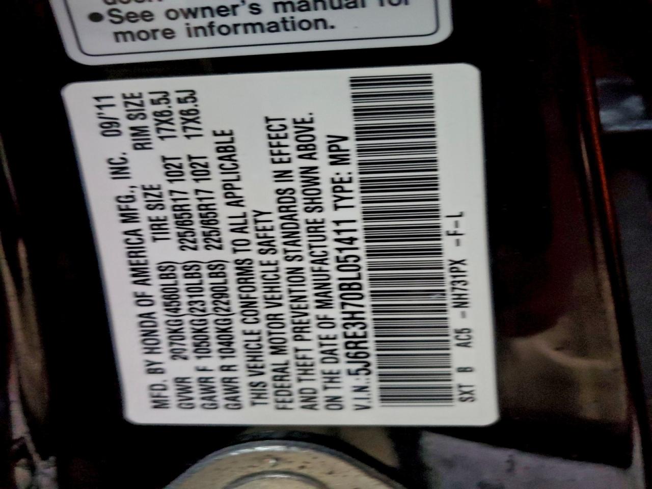 Honda Crv Exl Image 2